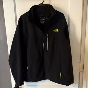 The North Face Men's Black and Green Performance Jacket
